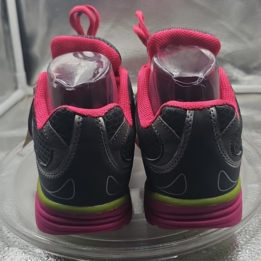 A   Pink And Black Sneakers Sz 6.5​ - Picture 2 of 5